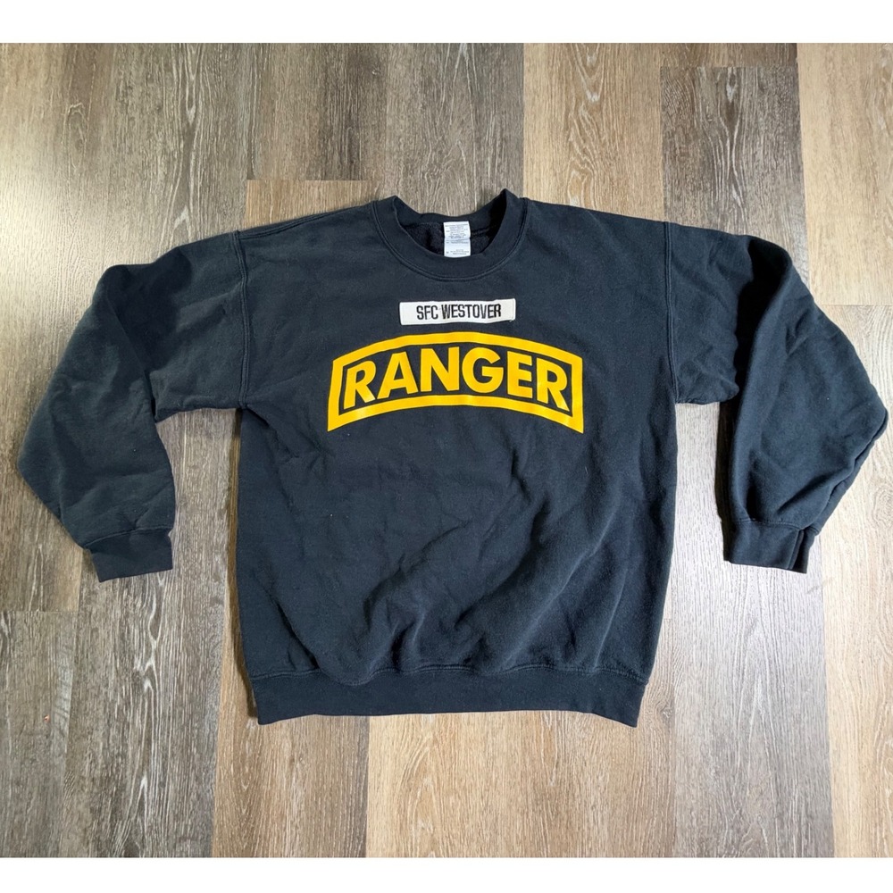 Gildan Ranger Sweatshirt Mens Medium Black SFC Westover Crewneck Pullover